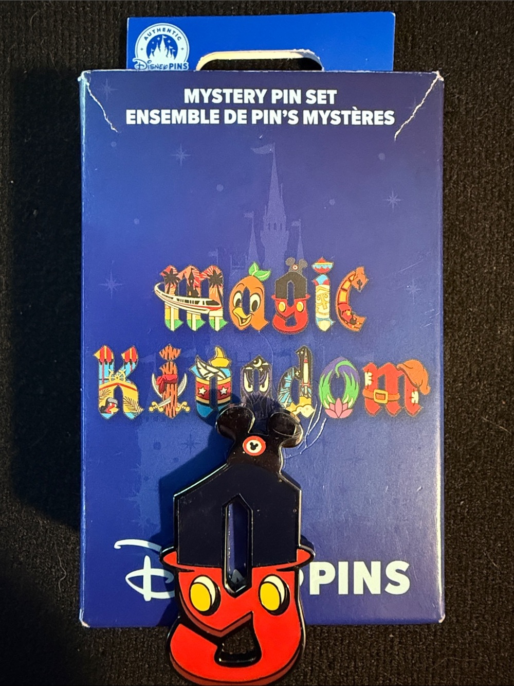 Disney Pins Magic Kingdom Mystery Collection- Single Pin letter “g” Mickey Mouse